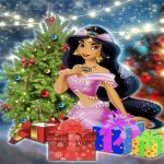 Jasmine | Aladdin Christmas Sweater Design